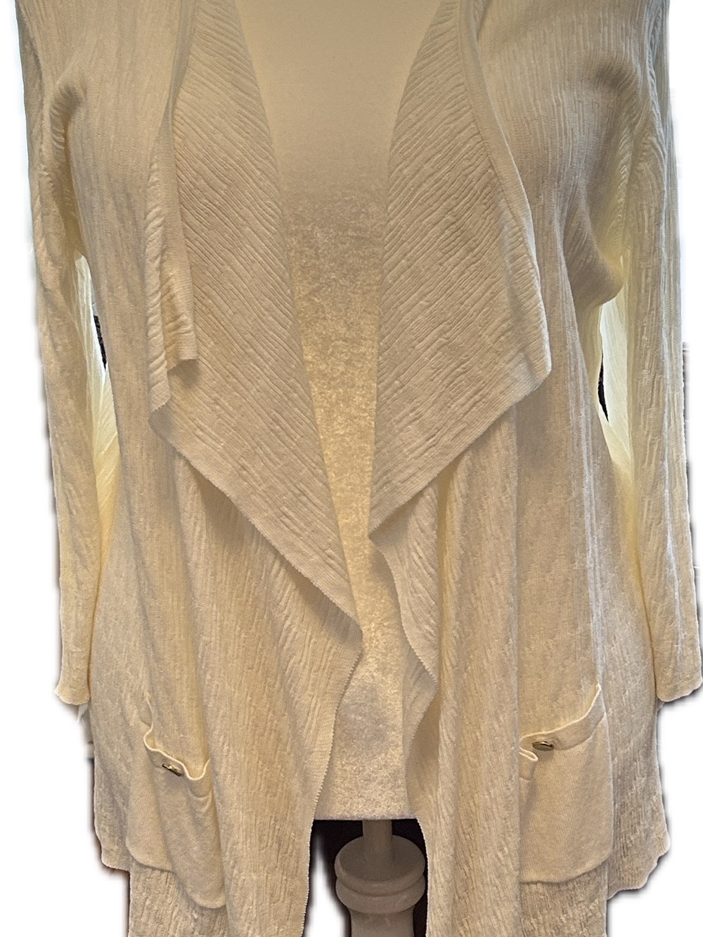Nipon Boutique Cream Women's Cardigan